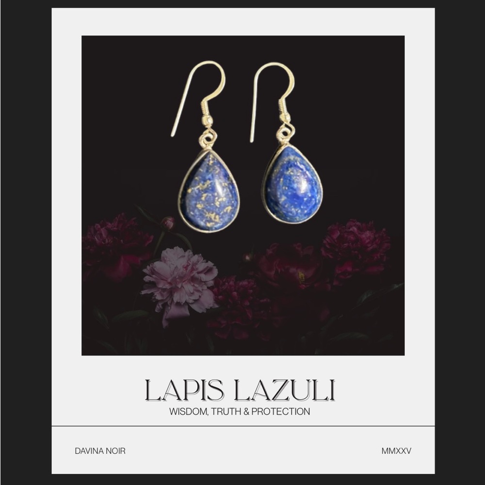 Lapis Lazuli 925 Sterling Silver Earrings